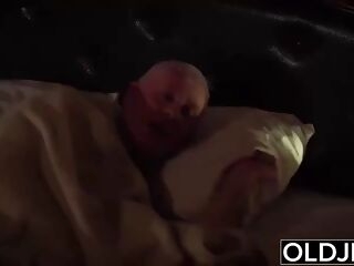 grandpa pounds his young wife licks her pussy and pops