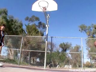 horny asian getting rock hard fucked after basketball class