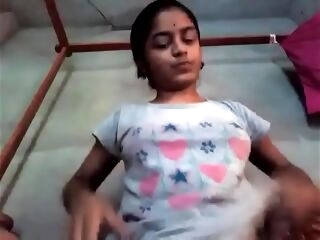 Indian Tamil girl cucumber getting off