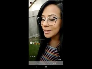 Spouse surpirses IG influencer wifey while she's live. Spunks on her face.